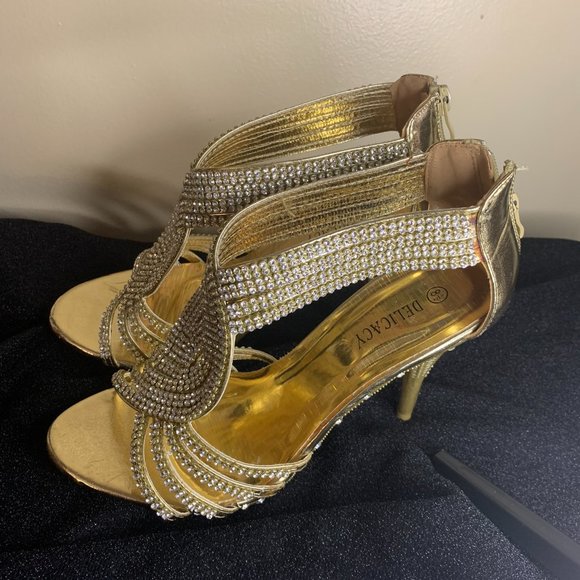 Women's Rhinestone Evening Shoes - Picture 2 of 5